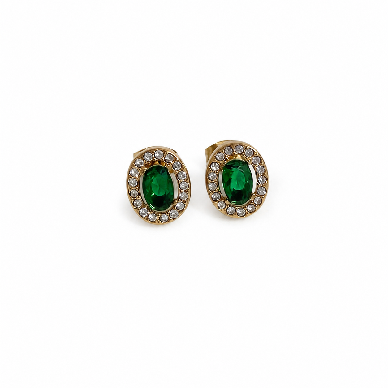 Aretes Diana verdes